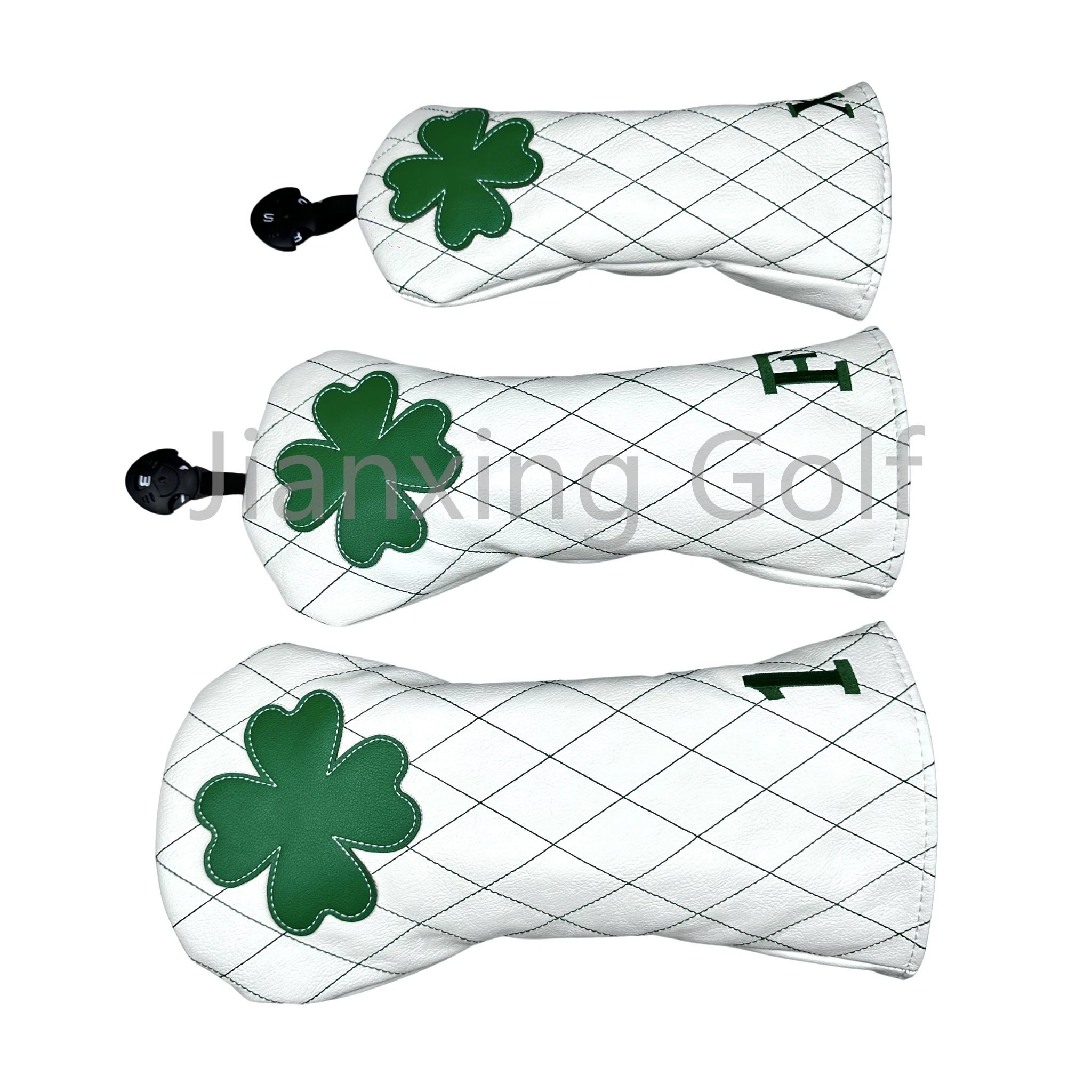 Grille de Golf motif trèfle à quatre feuilles couvre-tête de Club couvre-tête de conducteur couvre-tête en bois de Fairway couvre-chef hybride