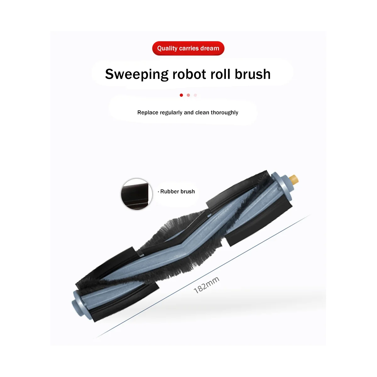 قطع غيار فرشاة دوارة مناسبة لملحقات مكنسة كهربائية روبوتية X1