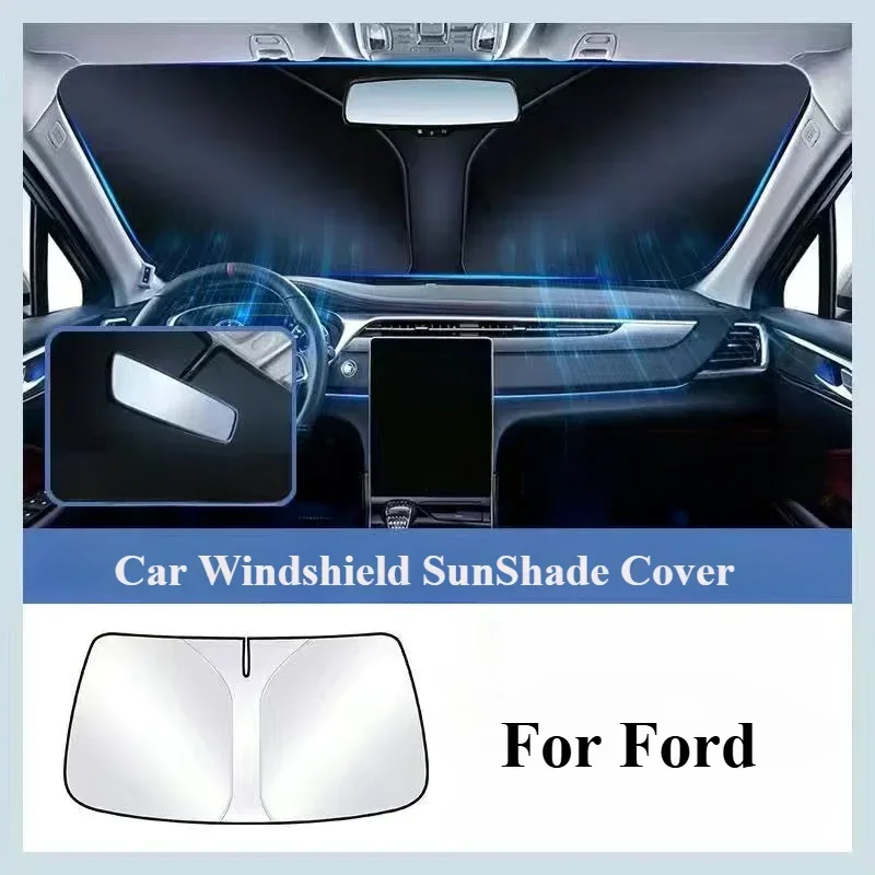 For Ford Focus 2 3 Ecosport C-Max S-Max Ka Mondeo Kuga Galaxy Fiesta Car Windshield Sunshades Cover Car Front Window Sun Shade