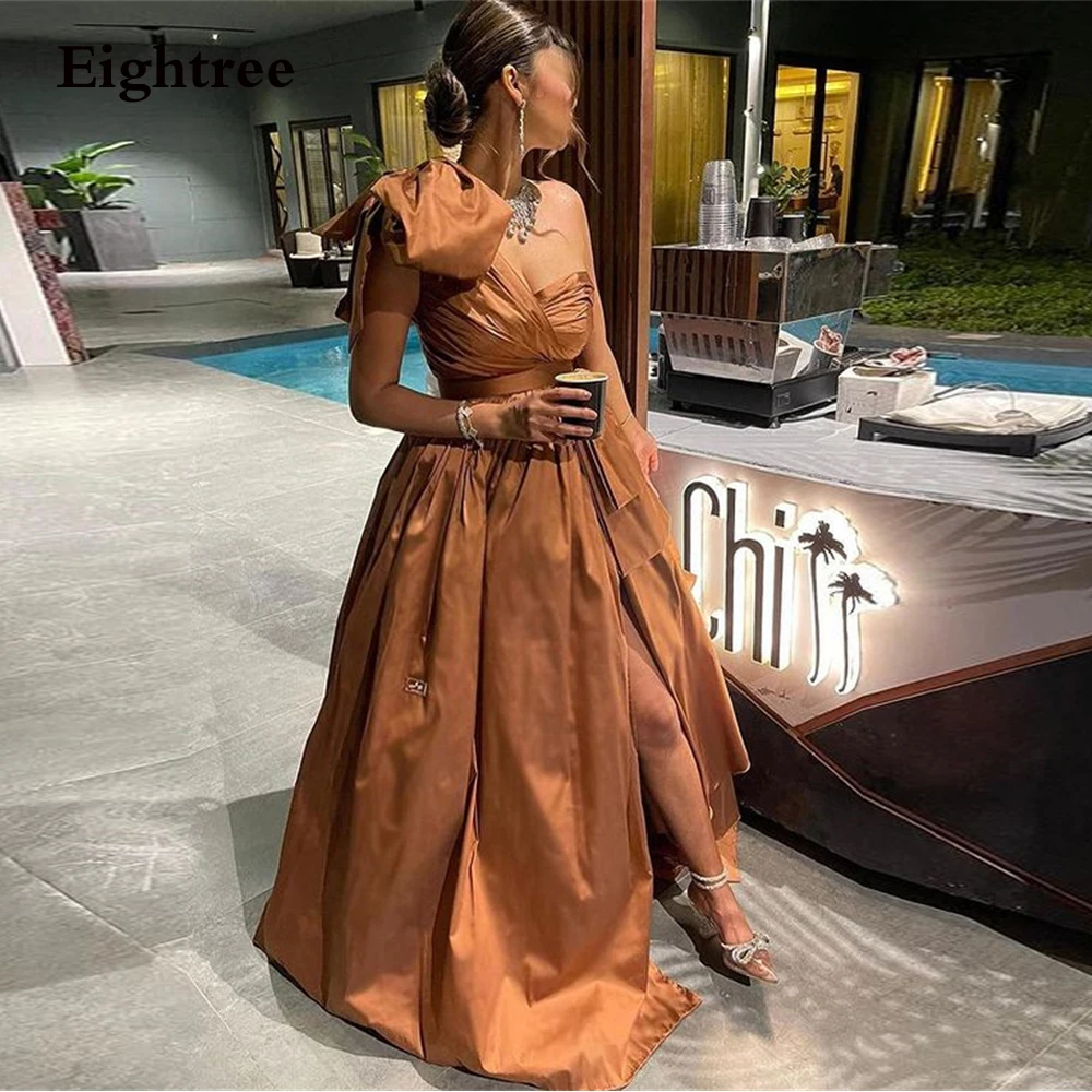 

Eightree Formal Prom Dresses Vintage One Shoulder Long Evening Dress Abendkleider Dubai Pleat Robe De Soirée Party Grown 2023