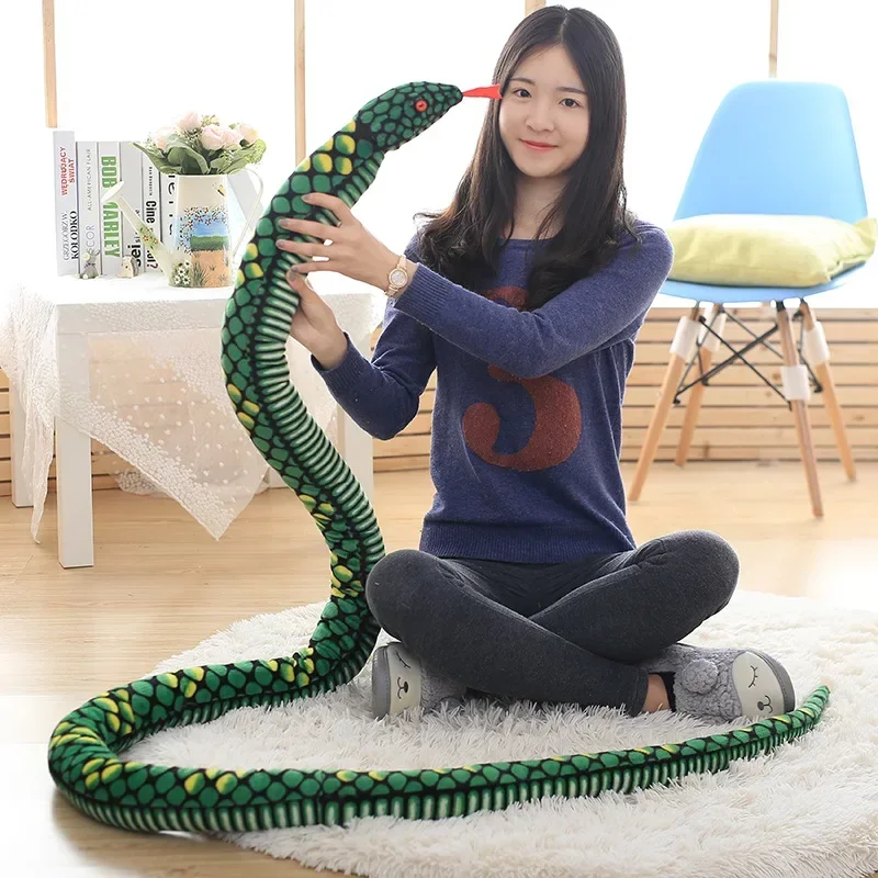 [New] Large size 280cm The snake boa constrictor plush toy soft PP cotton Stuffed Hold Pillow Toy kids gift