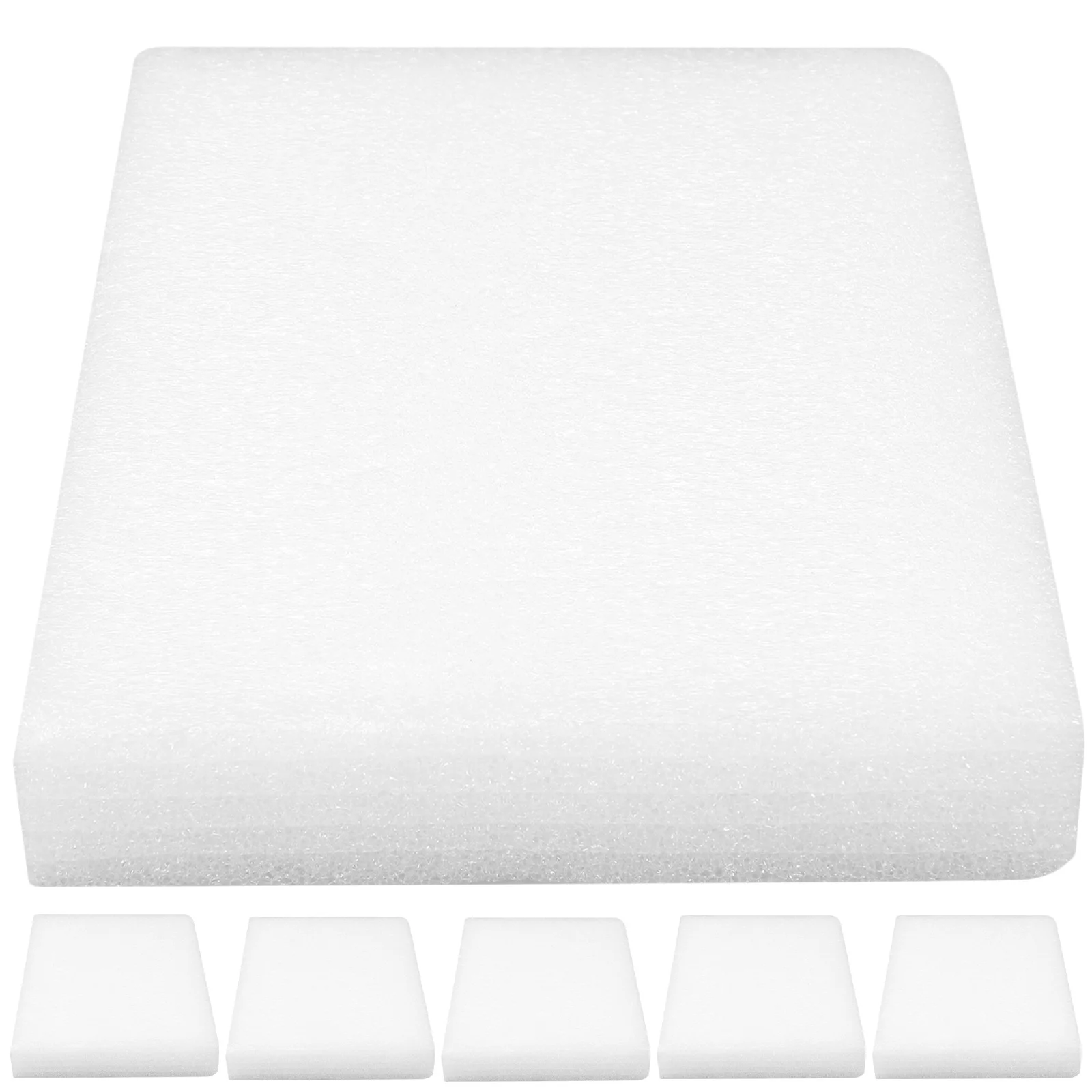 6 قطعة وسادة رغوة التلبيد الصوف إبرة التلبيد وسادة سميكة قابلة لإعادة الاستخدام الحرفية العمل حصيرة Diy بها بنفسك مشاريع ورأى الأغنام الأبيض