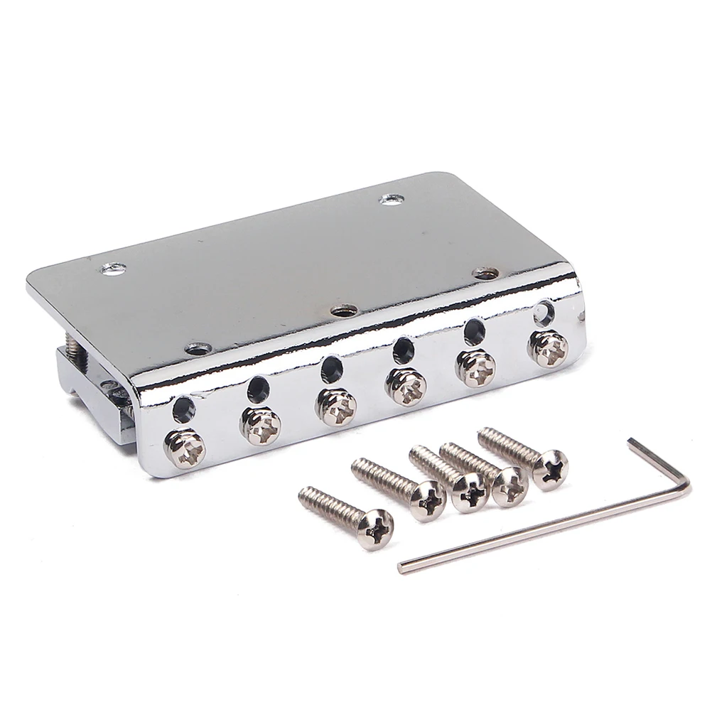 

Bass Bridge Guitar Bridge Vintage Style Bridge Guitar Bridge with 5 Screws6 String Guitar Bridge