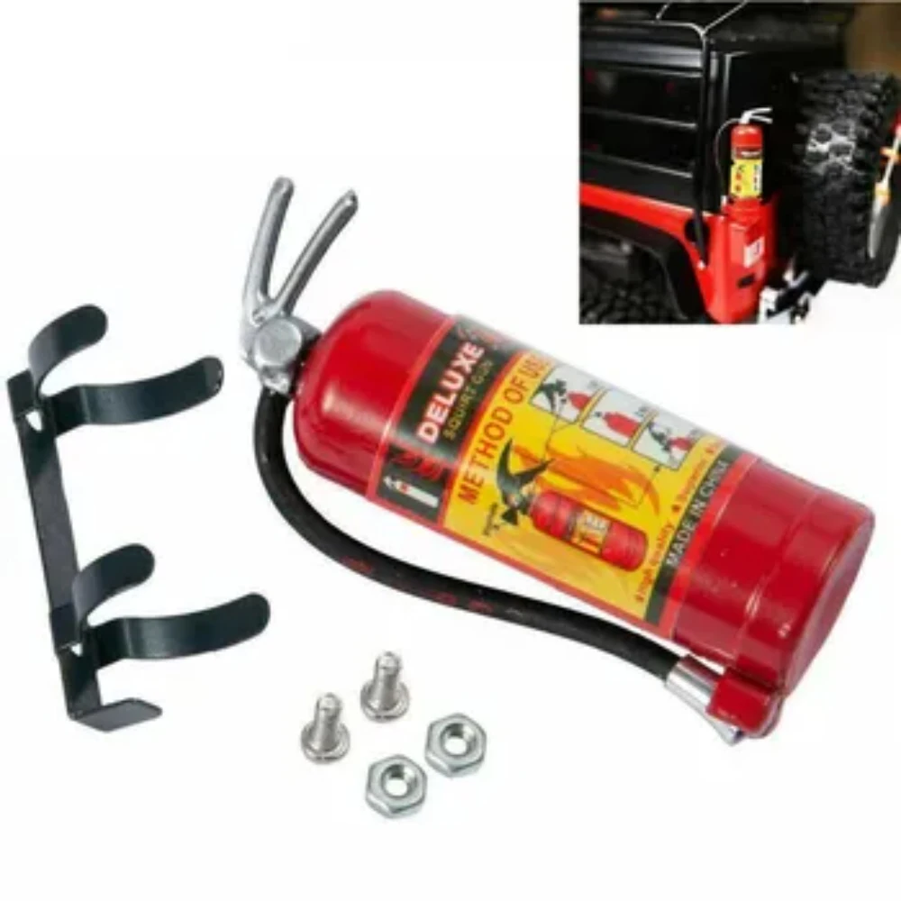 

1/10 Scale Simulation Fire Extinguisher RC Rock Crawler Accessory For Trax TRX4 Axial SCX10 TAMIYA CC01 TRX-6 D90 D110 AXIAL