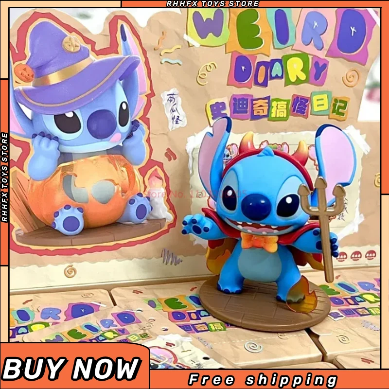 

Original Stitch Blind Box Disney Stiezy Funny Diary Series Mysteries Guss Bag Anime Figure Model Decoration Collection Kawaii