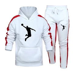 Men's Sets Hoodie Sweatshirt + Casual Pants 2-piece Spring Autumn Sportswear Men's Hoodie Pullover Jogging Sportswear Suit