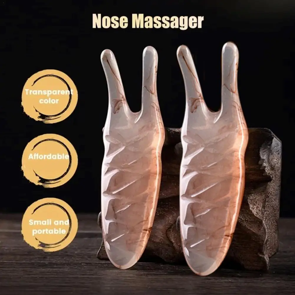 Portable Nose Shaper Lifter Clip Nose Shaping Roller Smooth Skin Scraping Body Massager Nose Clip Shaper Edge Tightening