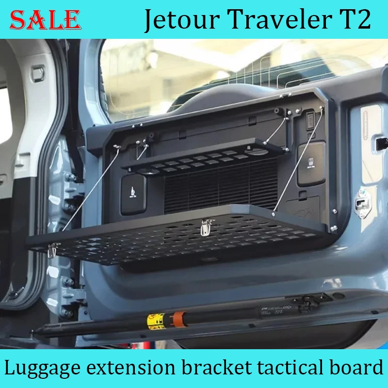 Fit for JETOUR Traveler T2 2023-2024 Car Tailgate Storage Rack Modified Trunk Expansion Bracket Tactical Board Exterior Parts