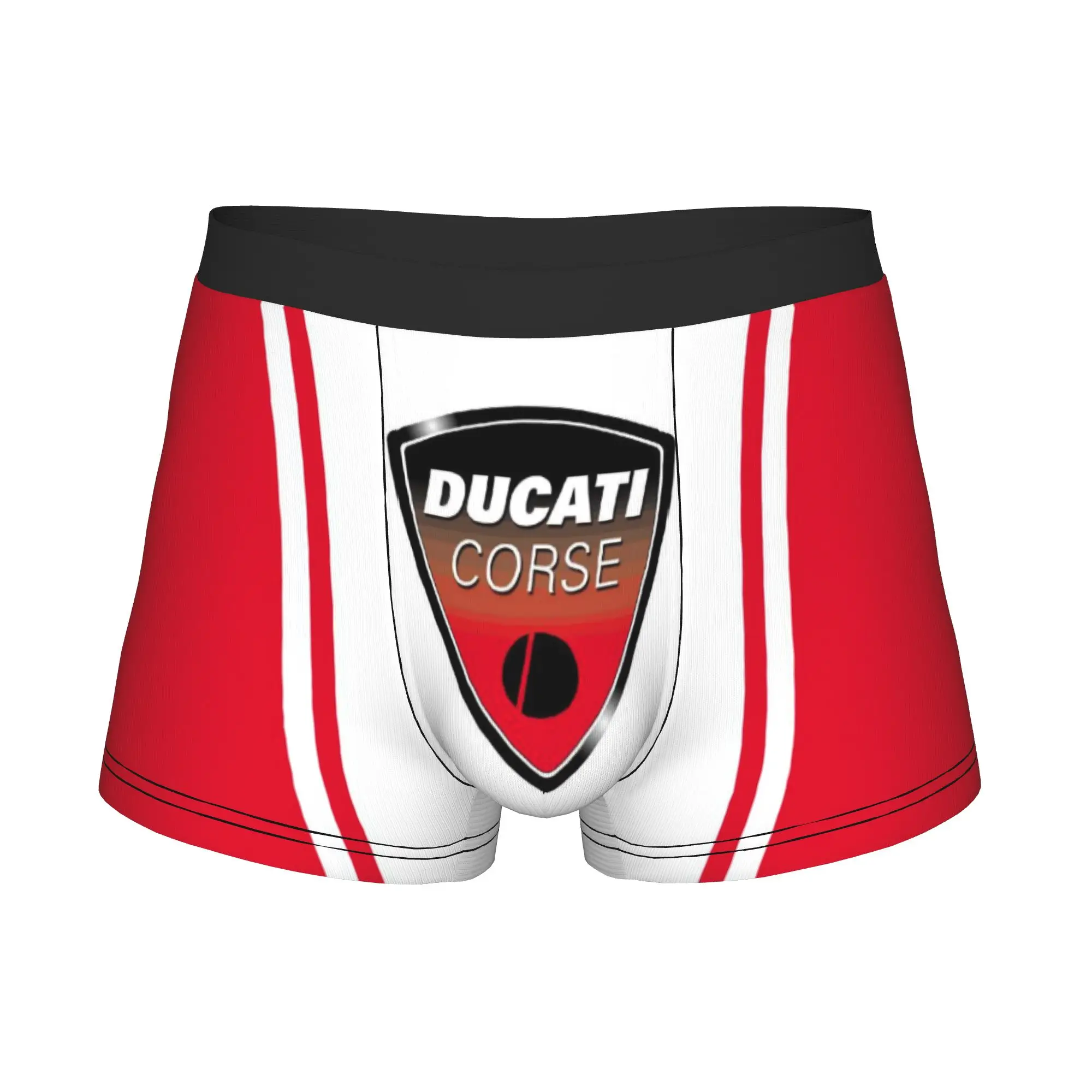 Motorcycle Racing Ducatis Underwear Men Print Sprot Boxer Shorts Panties Briefs Soft Underpants