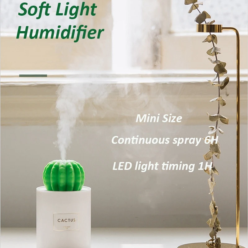 Difusor de aceites esenciales con USB, Humidificador ultrasónico de niebla fría, purificador de aire, luz LED nocturna suave y cálida para oficina y hogar