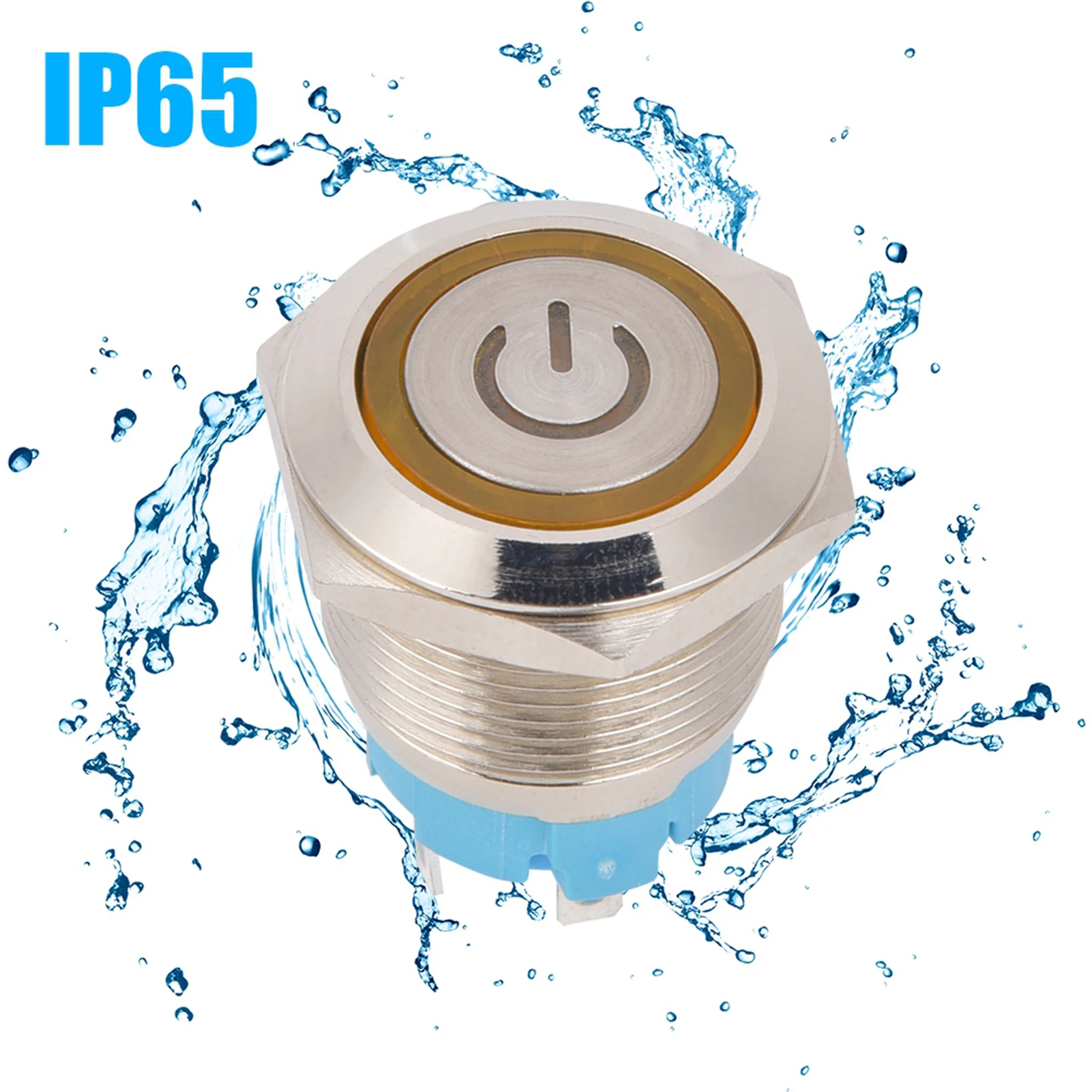 

Комплект из 2 кнопочных переключателей, 4-контактные, 19 мм, с плоской круглой головкой, корпус из нержавеющей стали, с подсветкой, IP65, 12-24В DC, круглые кнопочные переключатели