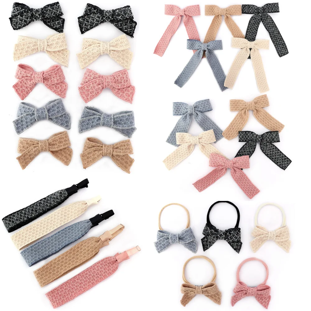 A1 New winter velvett  bow elegant headband fashion children hairband hair accessories baby clip OEM freshhairband