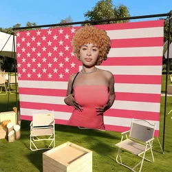 Singer i-ice spice Flag For Picnic Party Camping Banner Outdoor Atmosphere Cloth