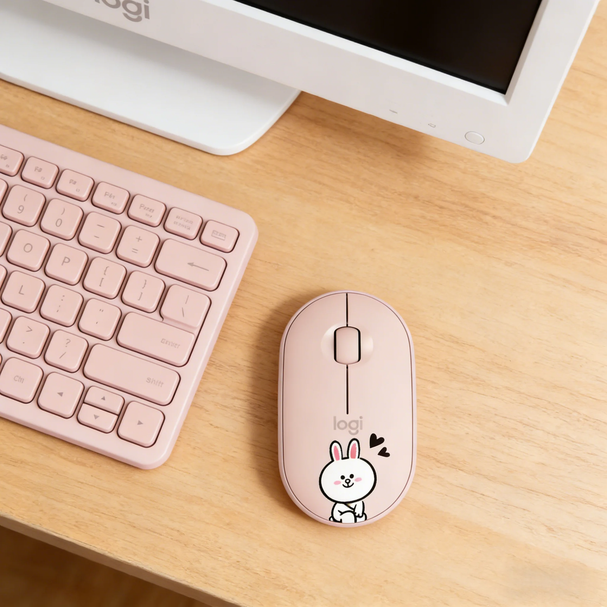 

Logitech M350 Pebble Wireless Mouse Bluetooth Dual Mode Silent Slim Portable for Home Office PC Laptop Tablet