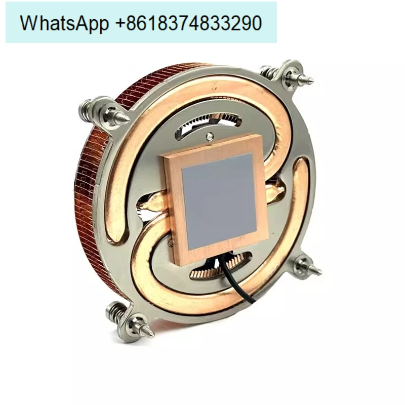Pure copper ultra-thin all-in-one radiator industrial control 1U advertising machine NAS desktop silent 4P fan