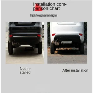 2 PCs Edelstahl-Autokhromomablöhre Spitze Rohr Heckstille für Audi A4 B8 A4L Q5 2007-2014 Autozubehör 10 Hauptverkäufe besser Escape Audi - №5