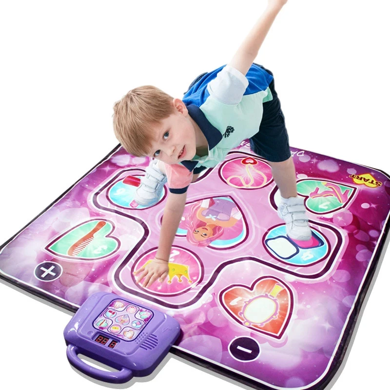 Girl Electronic Music Dancing Mat Pad LED Lights Boy Sport Game Children Sound Play Toy Christmas Birthday Easter Halloween Gift