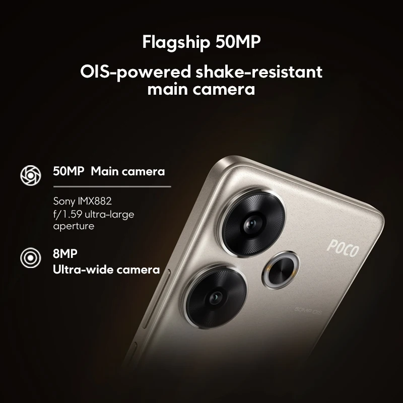 Newest POCO F6 Smartphone Global Version Snapdragon®8s Gen 3 120Hz 90W Turbo Charging 5000mAh Battary 50MP Main Camera