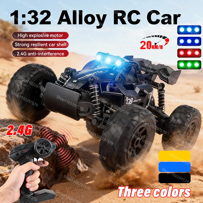 2026 جديد سبيكة RC سيارة 1:32 2.4G نموذج مع مصباح ليد 2WD على الطرق الوعرة التحكم عن بعد تسلق السيارة في الهواء الطلق الانجراف سيارة لعبة هدية للأطفال