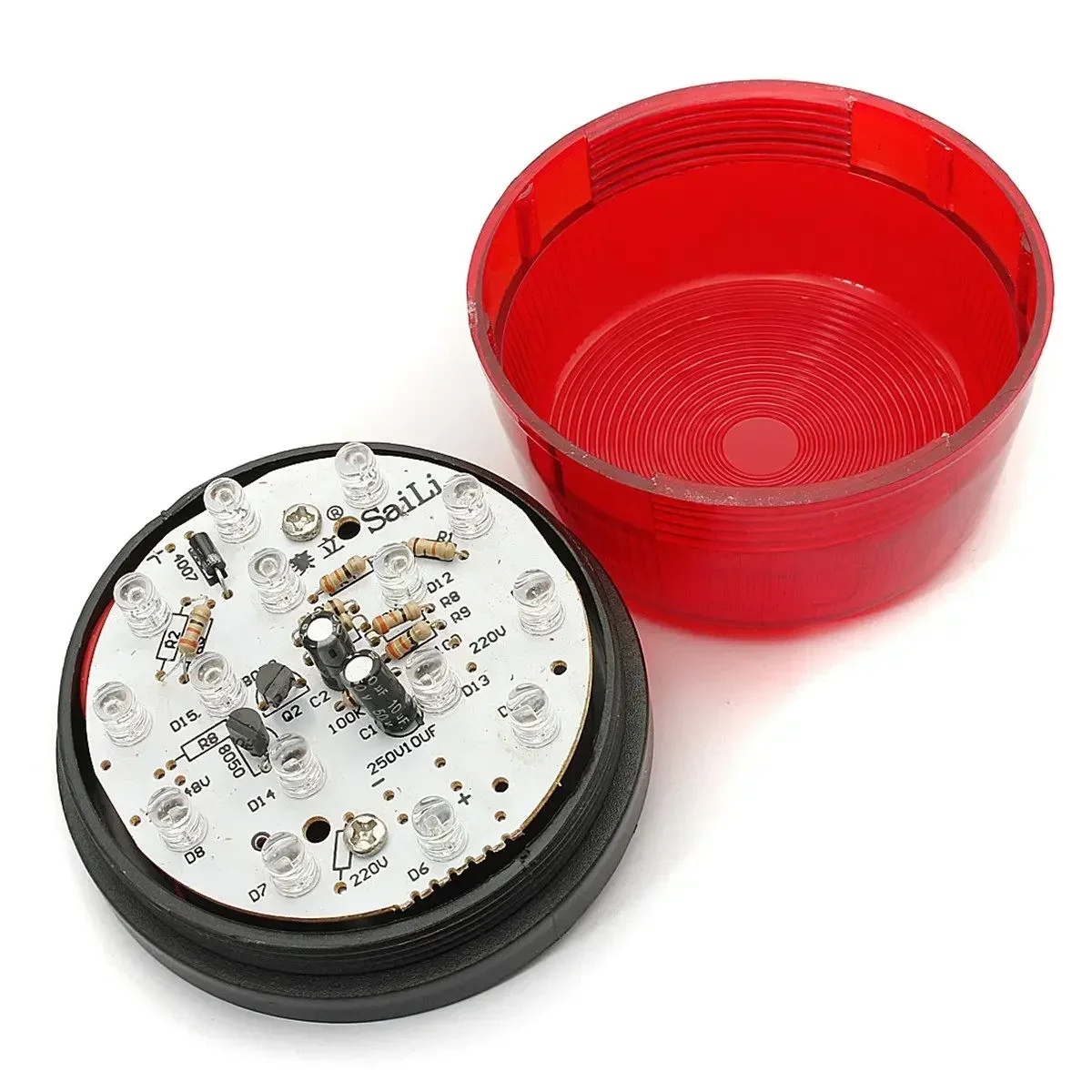 High Quality Waterproof 12V 120mA Flashing LED Light for Safely Security Alarm Strobe Signal Safety Warning, Blue Red Orange