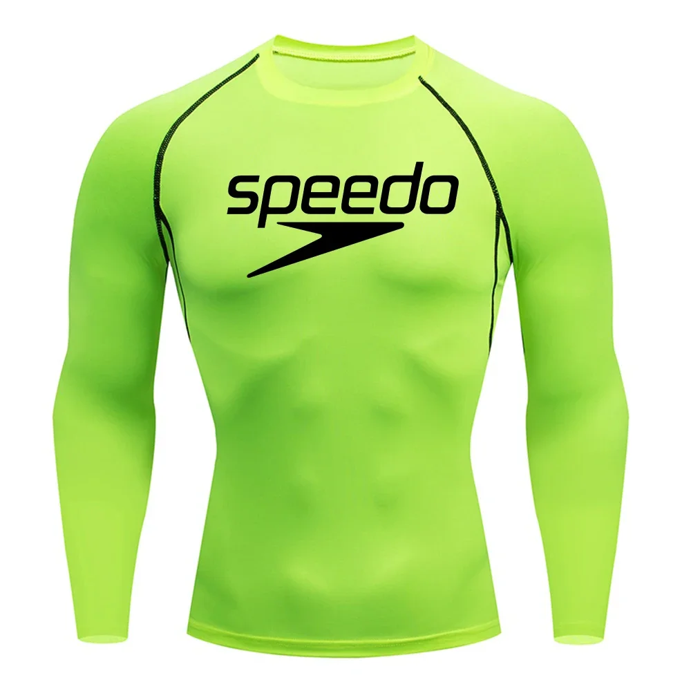 Men Rash Guard Surfing Diving Tee Swimwear Tight short Sleeve T Shirt Swim Floatsuit Top UV Swimming RashGuard Prevent Jellyfish image 2