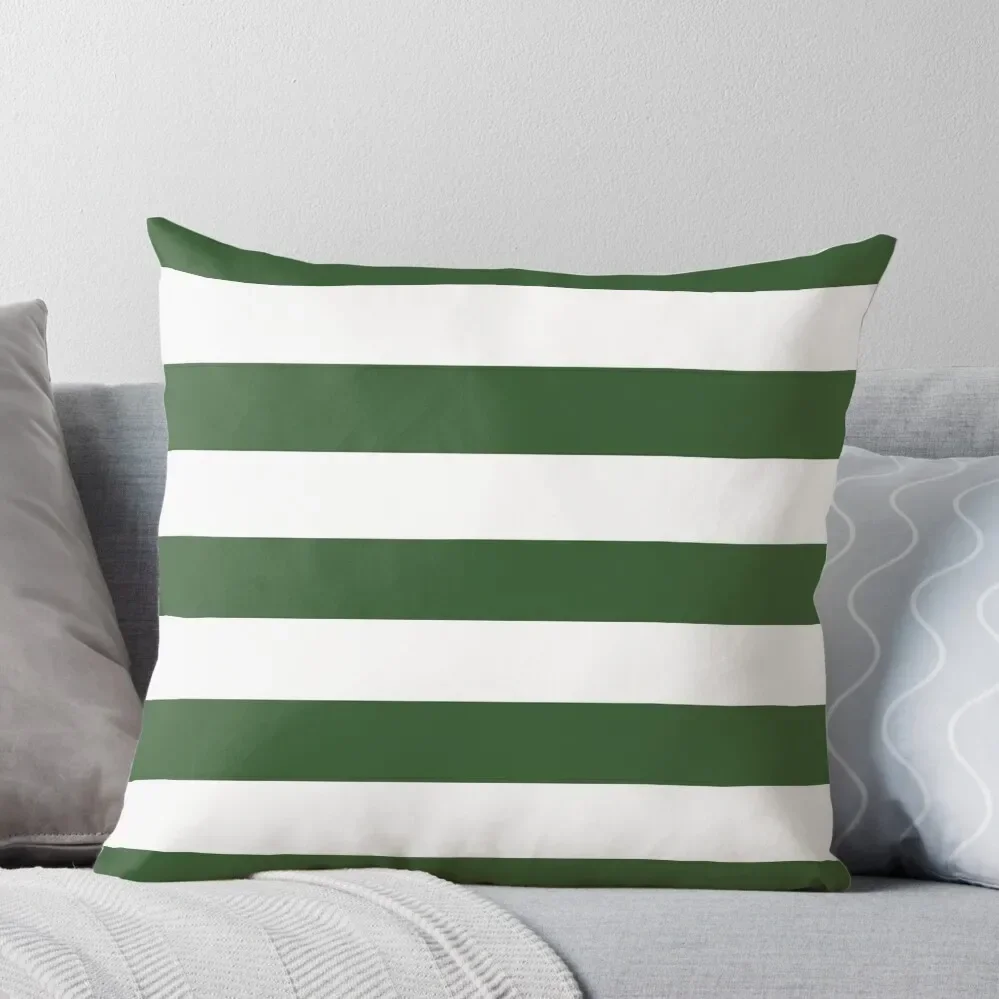 

Dark Green and White Stripe Minimalist Pattern Throw Pillow covers for pillows Room decorating items Luxury Sofa Cushions Pillow