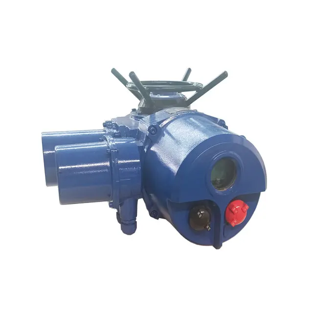 500Nm DZW-45-36 Electric actuator 4-20mA control 485 communication protocol multi-rotation 380V flanged link gate valve