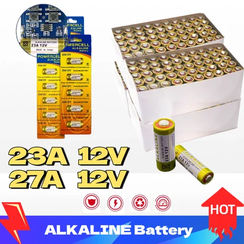 Set batteria alcalina 12V 27A 23A per campanello telecomando giocattoli elettrici potenza di lunga durata MN21 LRV08 A23S E23A EL12 C