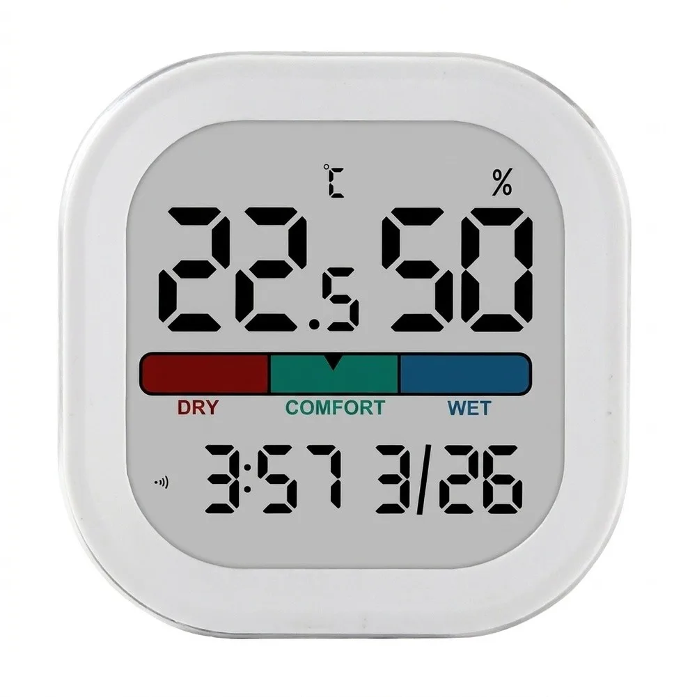 Digital Display Temperature Humidity Monitor Dual‑Use Household Industrial Environment Detect Meter Indoor Warehouse Workshop
