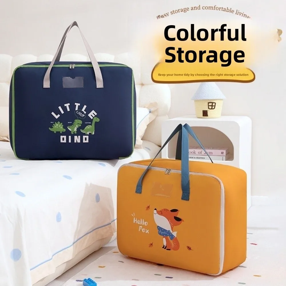 

Large Capacity Children Clothes Storage Bag Dustproof Waterproof Handheld Storage Bag Moisture-proof Foldable Zipper Duffel Bag