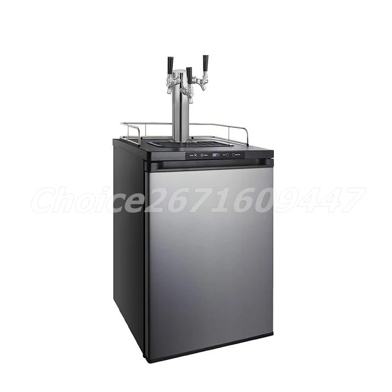 Double Taps Electric Beer Kegerator Beer Cooling Portable Draft Beer Dispenser High Capacity Drink Cooler