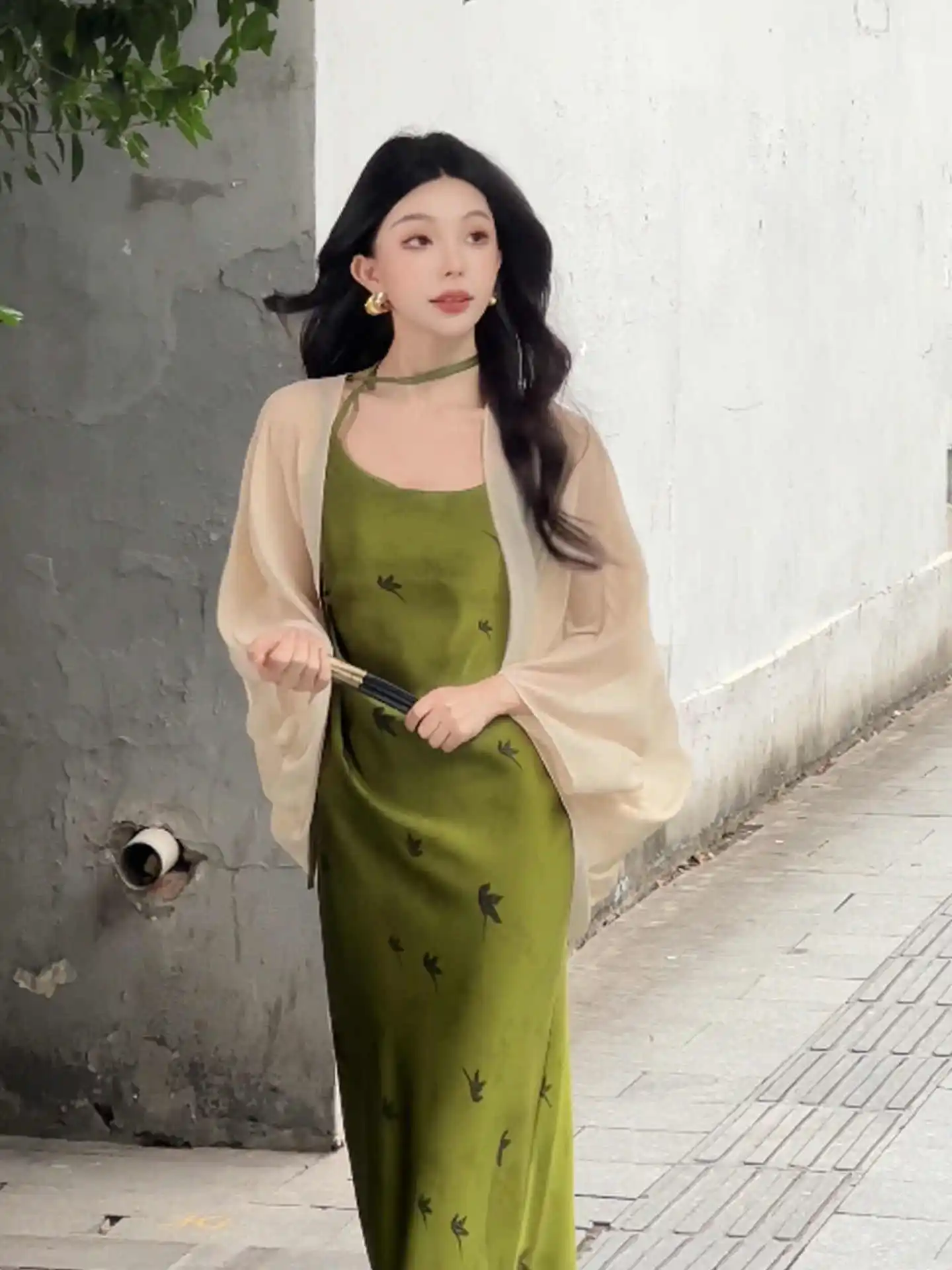 

Women's Summer Chiffon Sunscreen Clothing Breathable Outerwear Dress Shoulder Shawl Thin Open Cardigan Coat