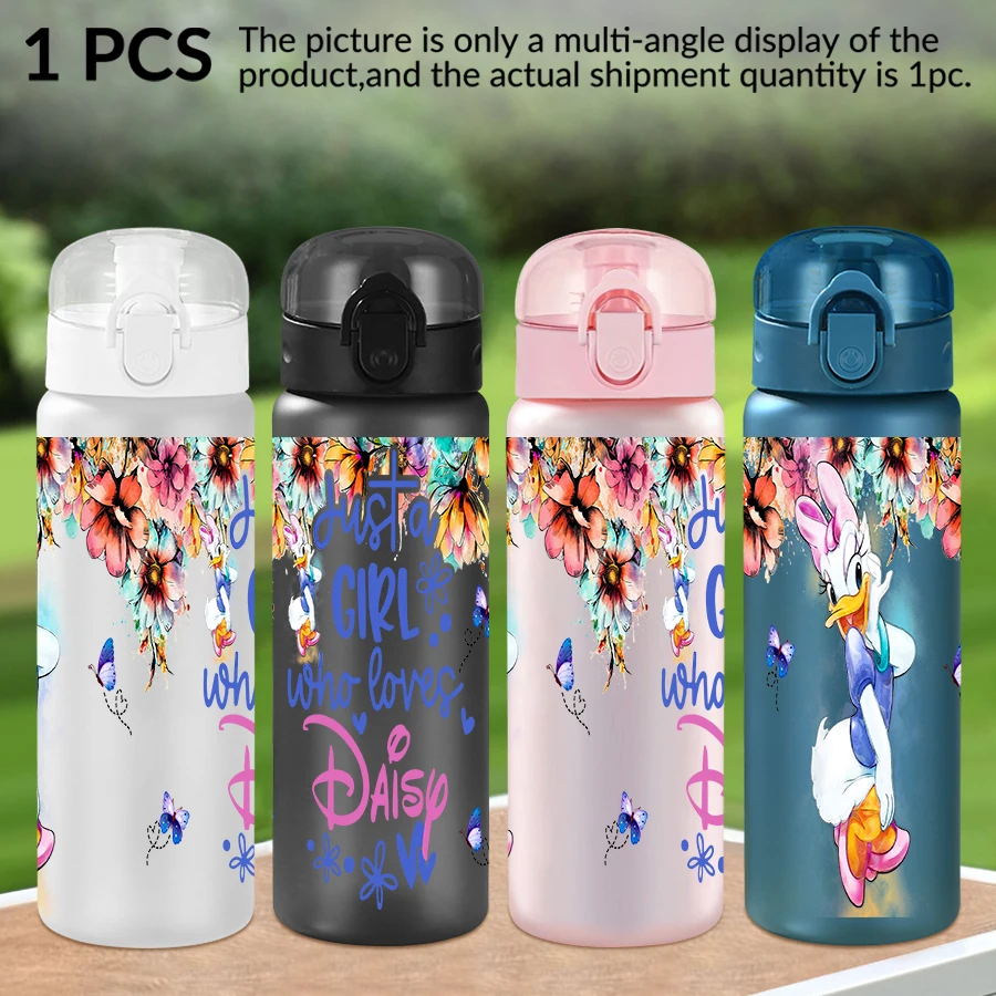 

1Pc Disney Daisy Donald Duck pattern 26oz plastic water bottle outdoor sports water cup birthday/homecoming gift