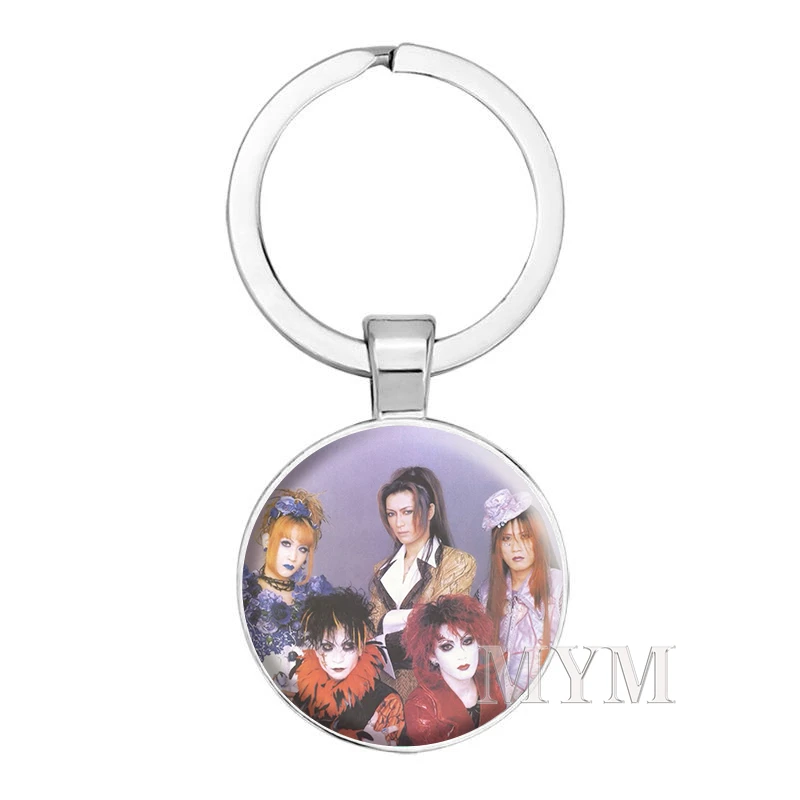 Rock Band Malice Mizer Visual Kei Keychain Mana Sama Gothic Aesthetic Key Chain Bag Accessories Jewelry Decor Fans Gifts