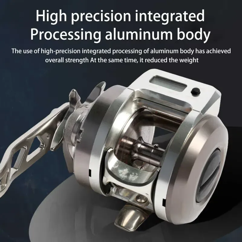 New Ryobi metal slow trolling fishing reel, seawater deep sea fishing rod fishing reel view 3