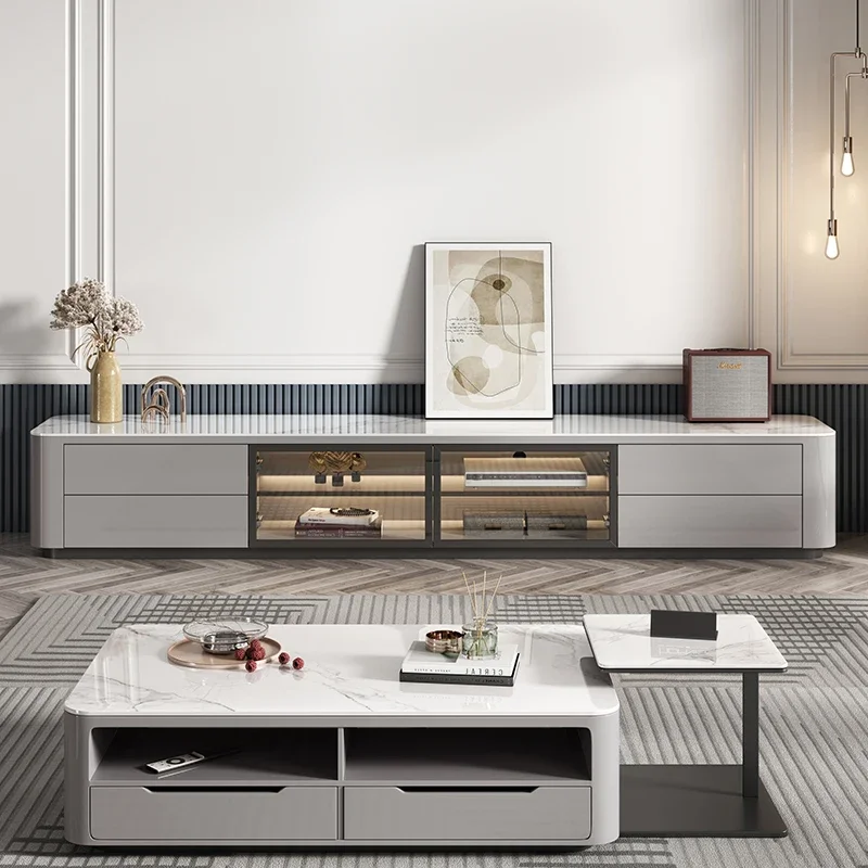 

Tall TV Cabinet Apartment Italian Living Room Household Small Minimalist Storage Locker Integrated Floor TV Cabinet