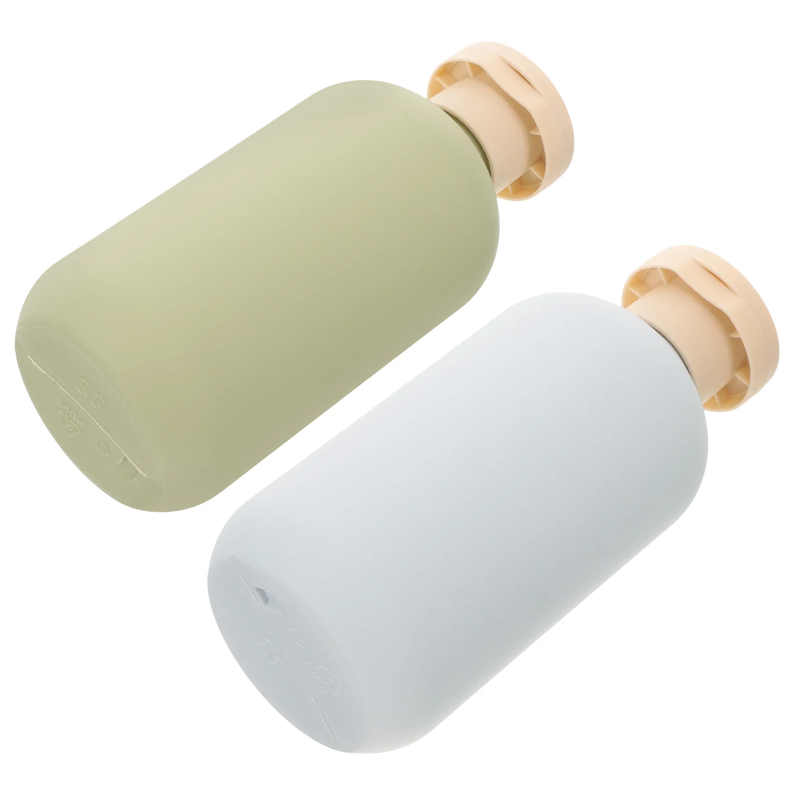 2 Pcs Scented Lotion Dispensing Bottle Travel Bottles for Shampoo Filling Toiletry Dispenser Squeeze Plastic