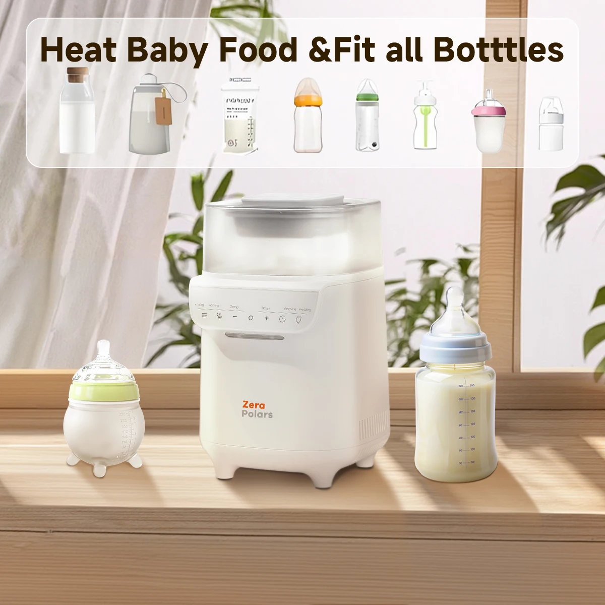 Baby Bottle Warmer Multi function Fast Baby Accessories Milk Warmer with Timer Portable Milk Heater With Freezing Function