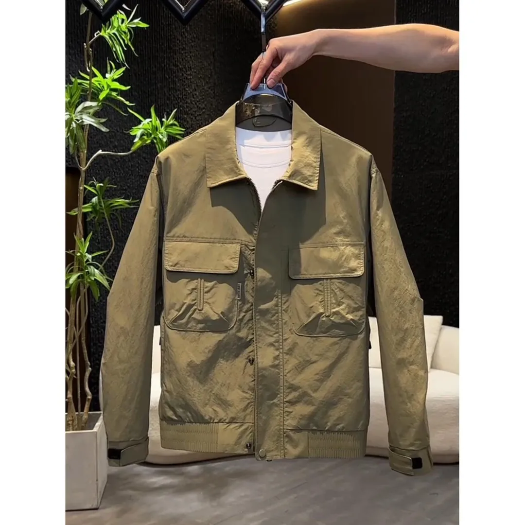 

Spring Autumn Baseball Sle Slim Fit Jaet for Men Casual Faionable Zipper Closure Long Sve Outerwear Polyester 00%
