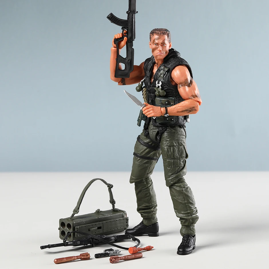 NECA Commando John Matrix Schwarzenegger Movable Assemble Action Figure Figurine Model Toy