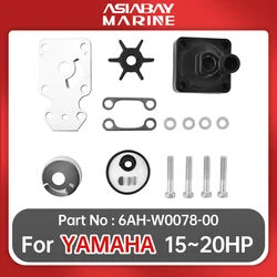 Water Pump Impeller Repair Kit for Yamaha Outboard 15hp 20hp With Housing 6AH-W0078-00 Ship Marine Boat Engine Part