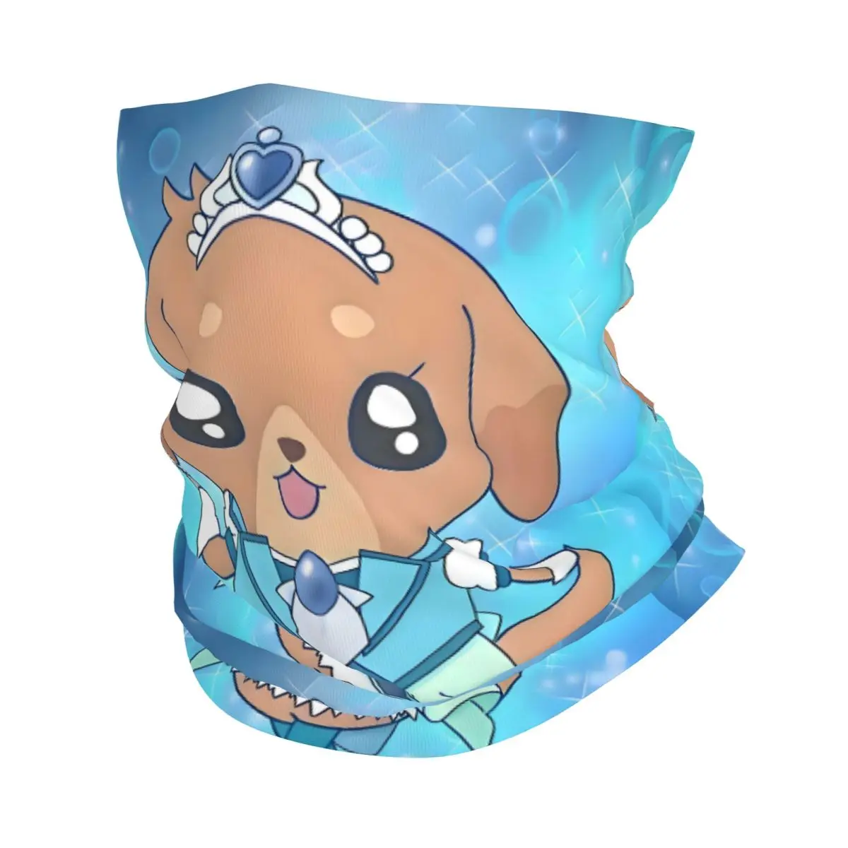 

Custom Sanrio Jewelpet Anime Bandana Neck Gaiter for Ski Hunting Women Men Wrap Scarf Cartoon Cute Headband Warmer