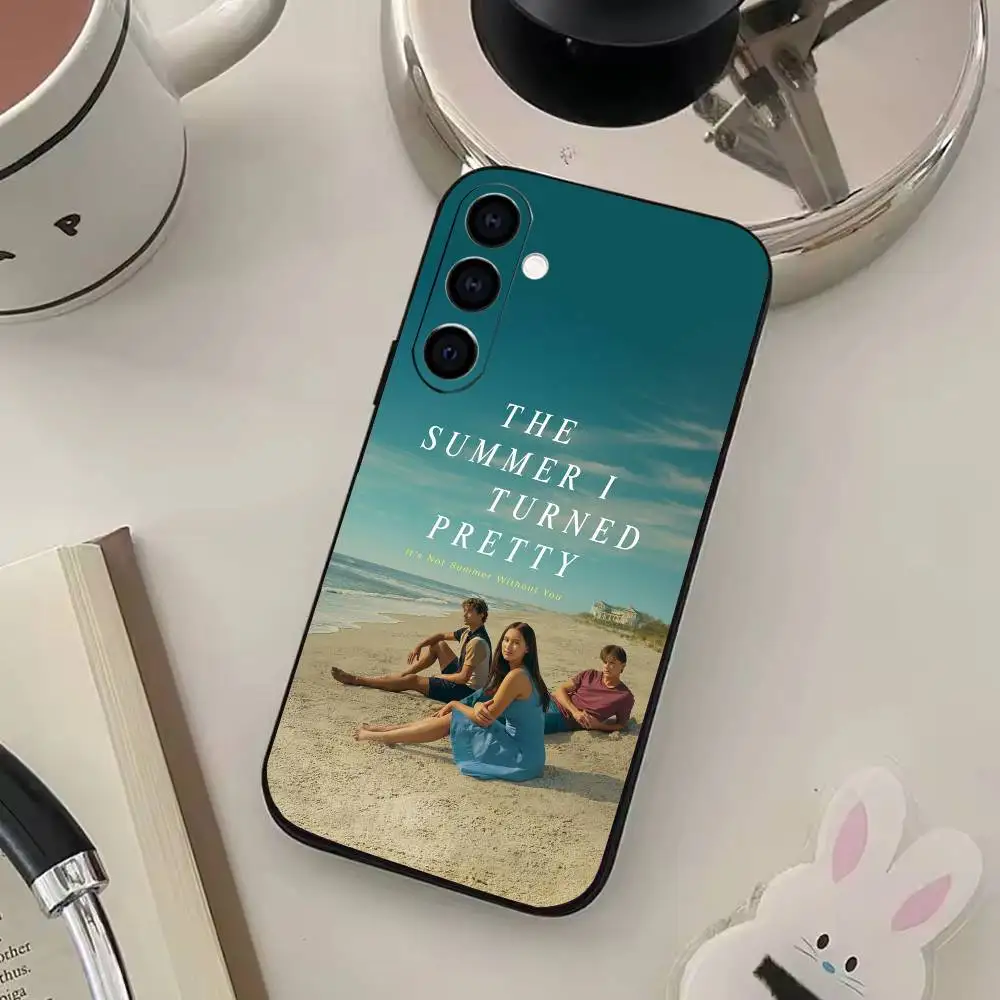 Coque de téléphone The S-Summer I turned, jolie coque noire souple pour Samsung Galaxy A73,A72,A71,A70,A53,A52,A51, autres