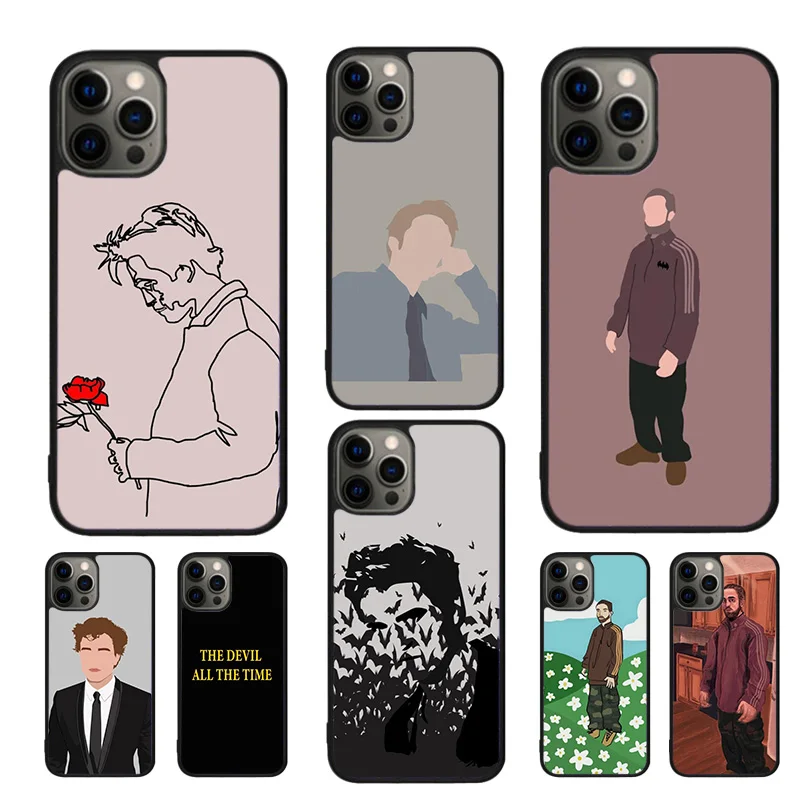 Robert Pattinson Phone Case For iPhone 16 15 14 11 12 13 mini Pro  XR XS MAX Plus coque Cover Shell