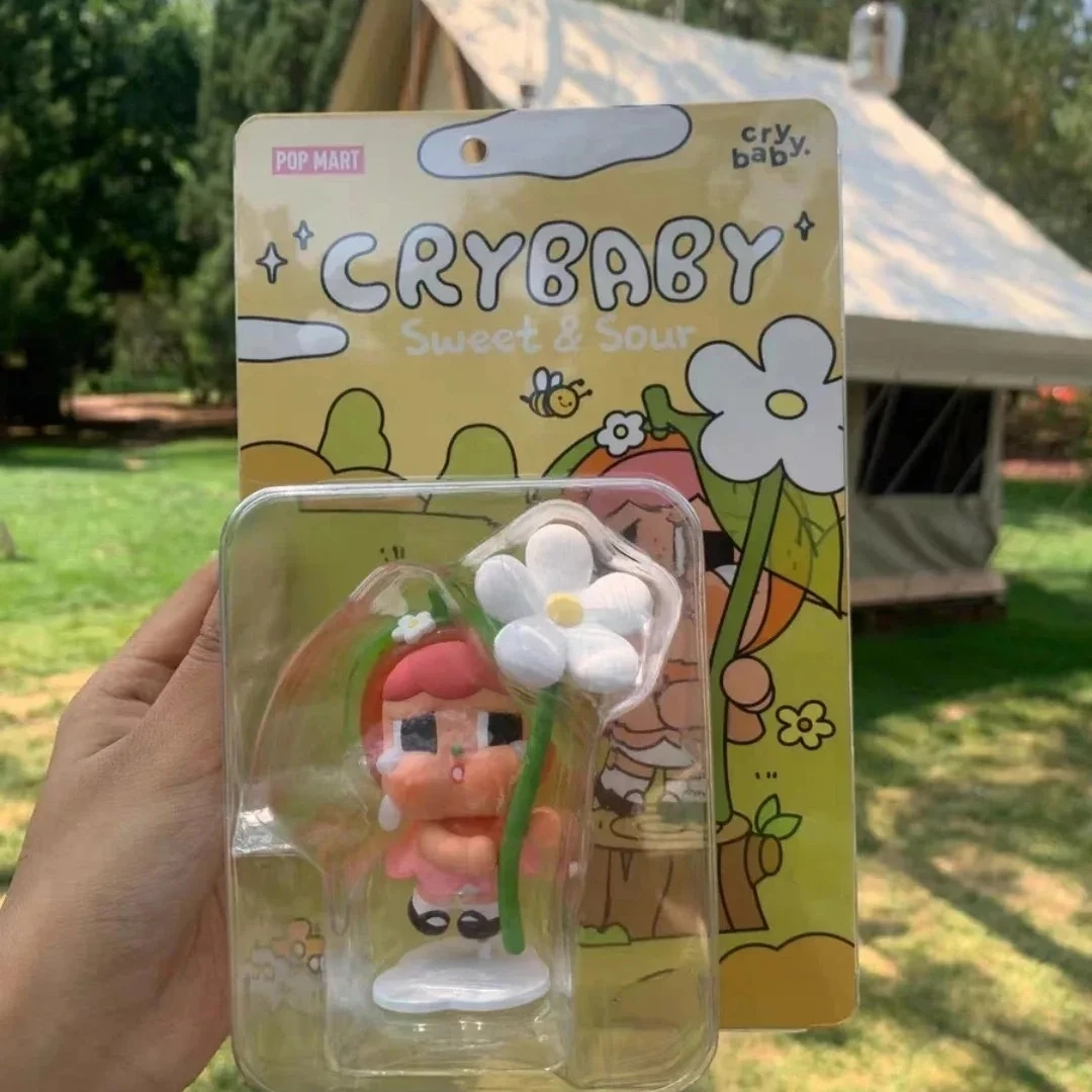 

POPMART Park, ограниченная серия, CRYBABY Little Crying Orange, милая игрушка для коллекции украшений дома, подарки-сюрпризы на складе