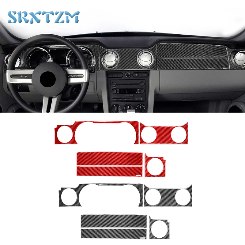 

Dashboard Air Vent Outlet Decoration Trim Sticker Decal For Ford Mustang 2005-2009 Car Interior Accessories