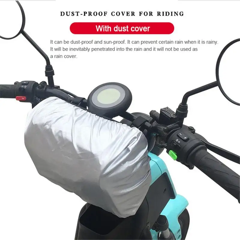 Motorcycle Storage Bag Waterproof Large Capacity Front Handlebar Pannier Pouch With Removable Shoulder Strap For Bicycle