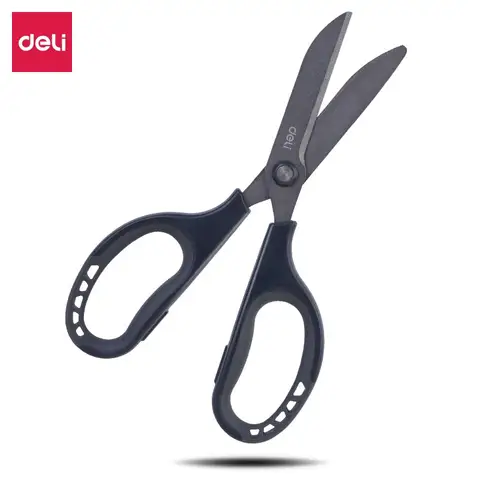 Deli Heavy Duty Ultra Sharp Non-Stick Scissors Professional Cutter with Ergonomic Grip for Office Home School