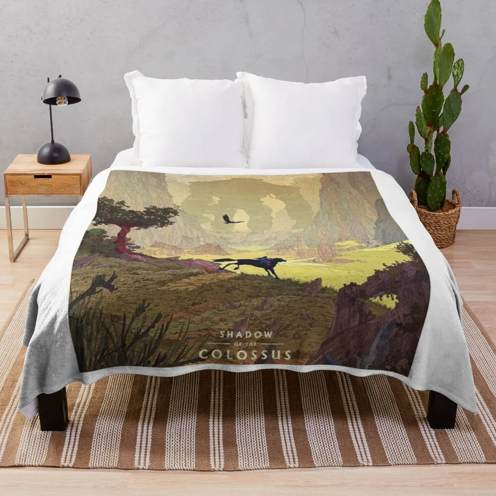 

Shadow Of The Colossus Throw Blanket Durable Warm Blanket for Daily Home Use
