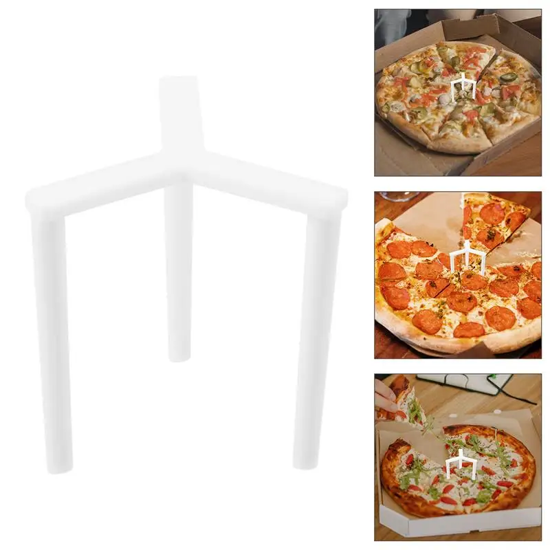 200Pcs Reusable Plastic Pizza Serving Stand Tripod Stack Pizza Protectors For Takeaway Tripod Pizza Stand Anti Fixed Pizza Stand